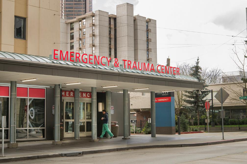 Exterior look at the Emergency Department of Harborview Medical Center