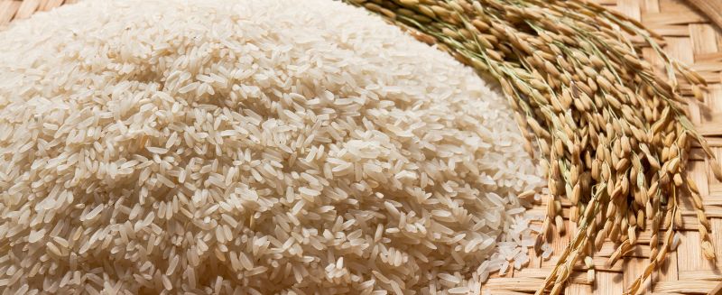 Stock photo of white rice