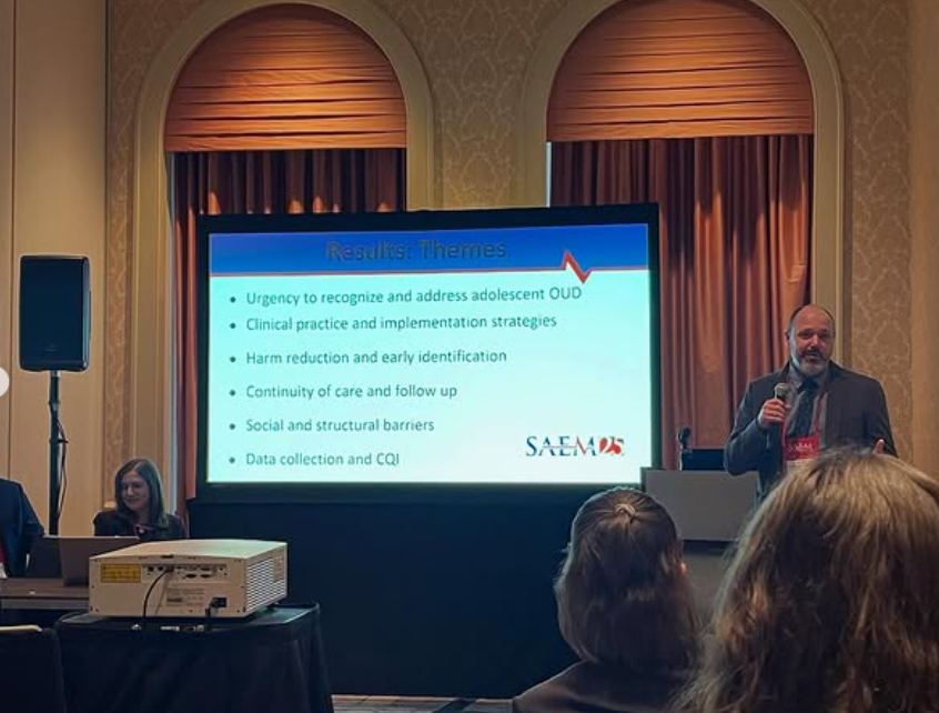 Dr. Chris Buresh presents at SAEM