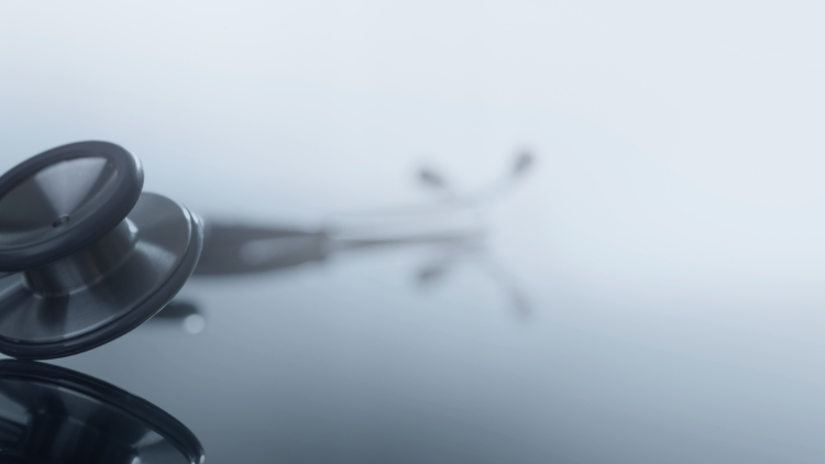 A background image of a stethoscope 