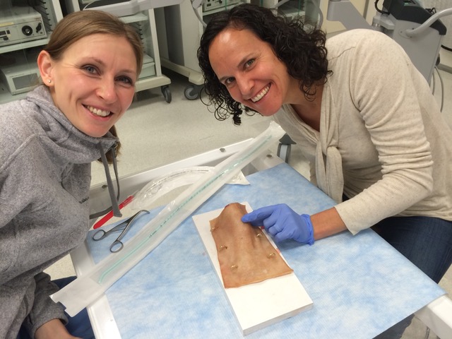 Dr. Jamie Shandro and a former resident