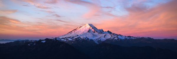 A zoomed out view of Mt. Rainier