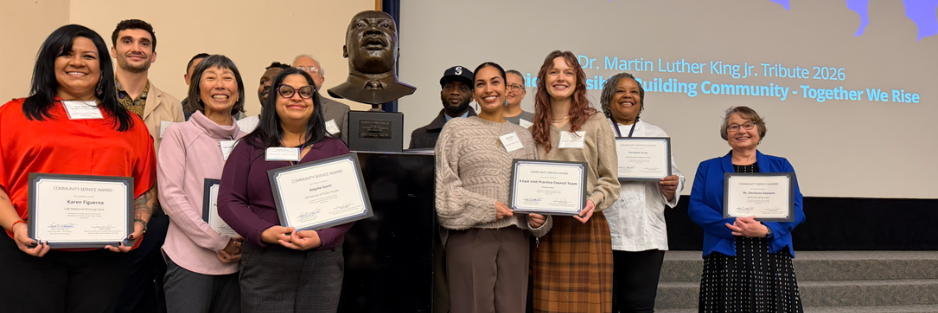 The group of 2026 UW Medicine Dr. Martin Luther King Jr award recipients