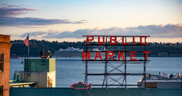 Pikes Place Market sign