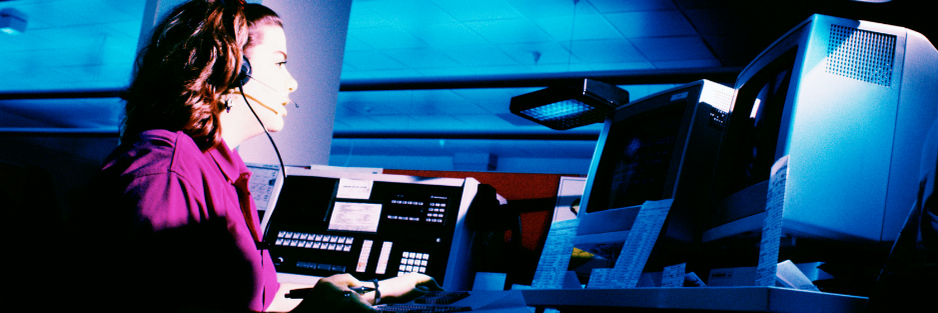 Stock photo of 911 dispatcher 