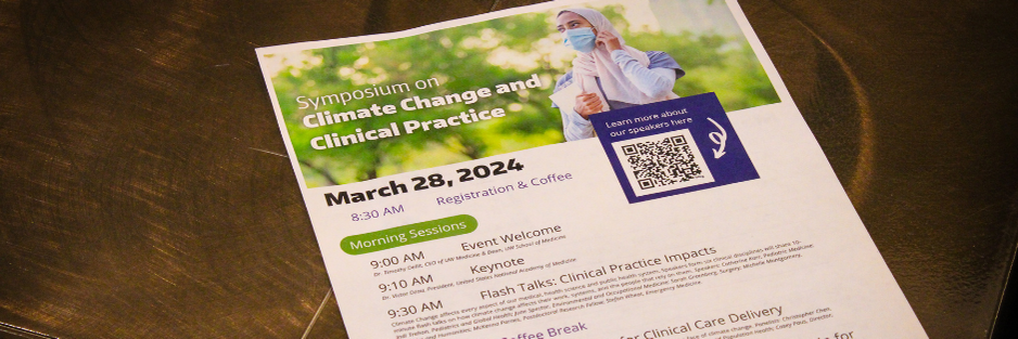 Photo of Climate Change Symposium Flyer