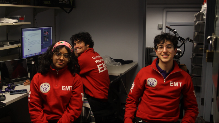 Three members of the UWEMS team.