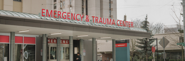 Harborview Medical Center emergency department entrance.