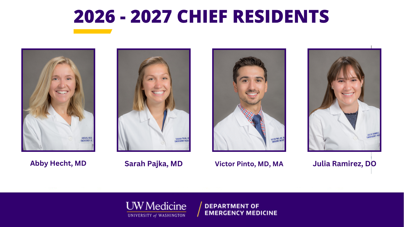 2027 Chief Residents