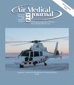 Cover of Air Medical Journal