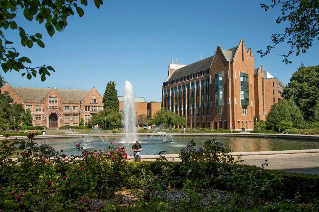 University of Washington's campus on a sunny day