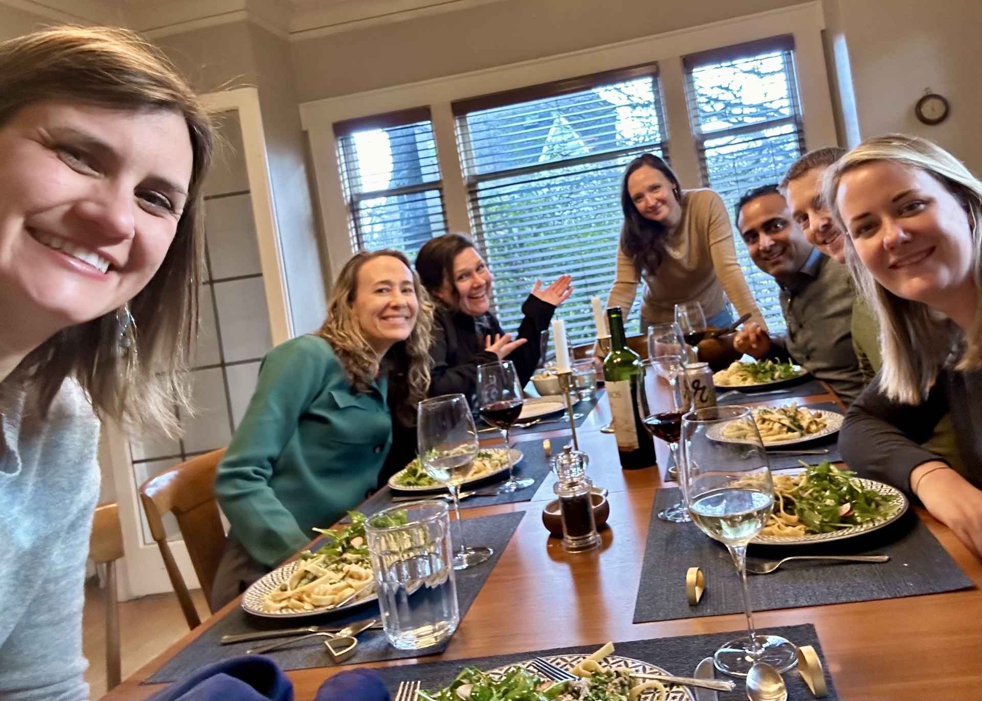 BreakinBread group of faculty members share a meal together